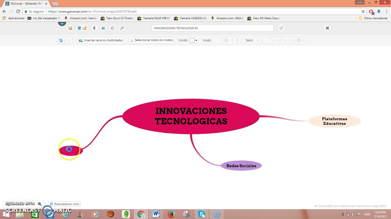 COMO CREAR Y EDITAR MAPA MENTAL EN GOCONQR - YouTube