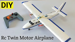 How To Make Rc Twin Motor Airplane Out of Thermocol | DIY Twin Otter Plane | #aeroplane #rcplane