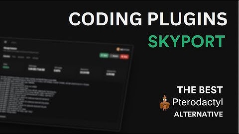 How to create a Plugin for Skyport Panel.