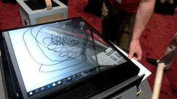 Drawing in mid-air on a virtual display