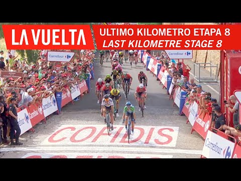 วีดีโอ: Vuelta a Espana 2018: Alejandro Valverde ทำให้ Sagan ชนะ Stage 8