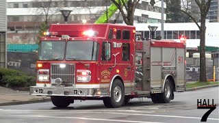 Burnaby Fire Department - Engine 31 & BCEHSResponding