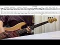 Vision / SCANDAL Bass cover (TAB) ベース弾いてみた(再Up)