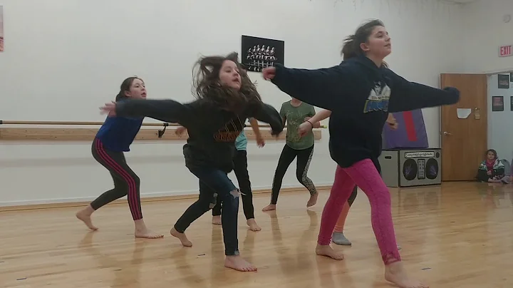 Practicing for dance compotition