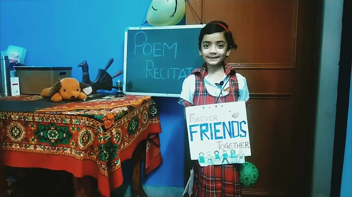 Poem on Friendship in English || Poem on Friends for kids || Short Poem recitation Ideas with Props