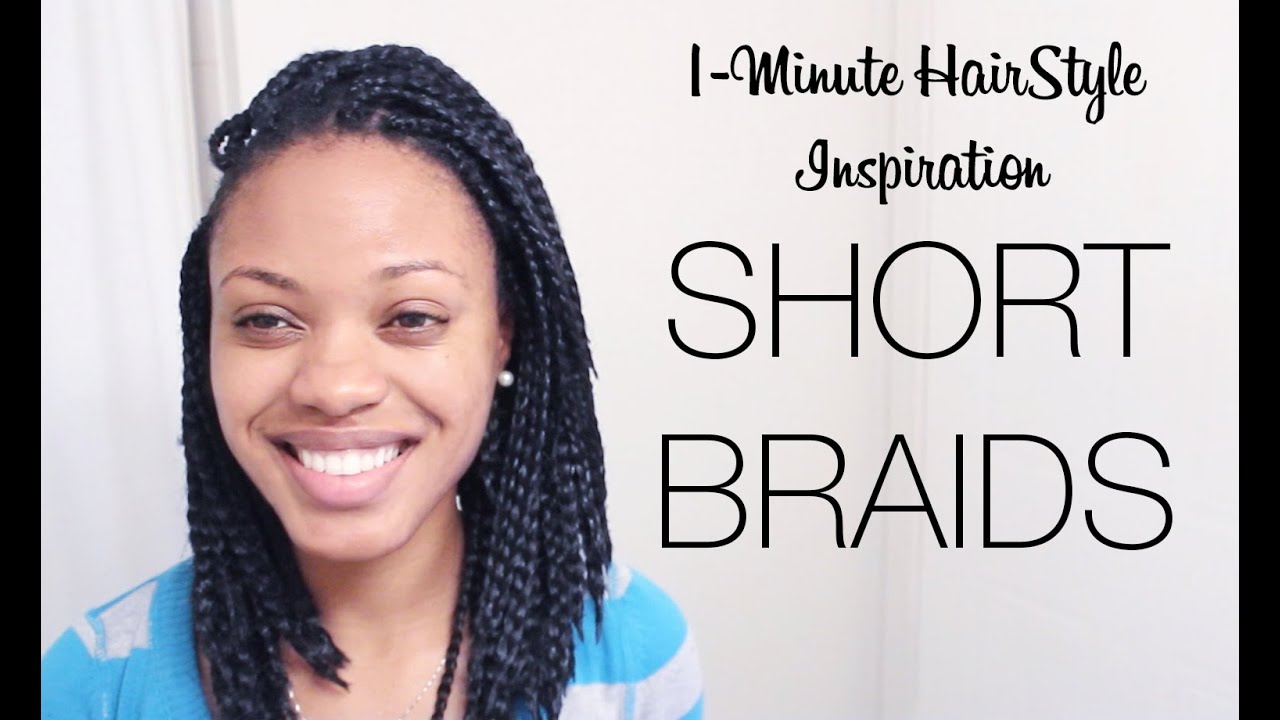 1-Minute HairStyle Inspiration: Braided Bob - YouTube