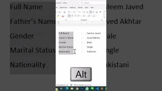 How to Vertical selection in MS Word ytshorts tips&tricks