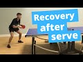 How to recover properly after your serve