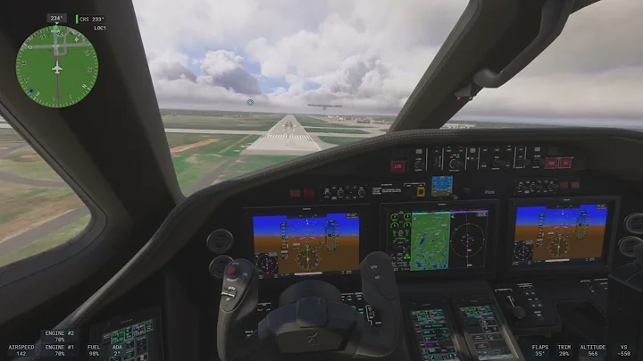 Landing the Cessna Longitude at Halifax International. Msfs 2024 