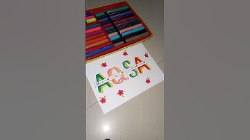 Aqsa name calligraphy.. write in comment section if you want your name