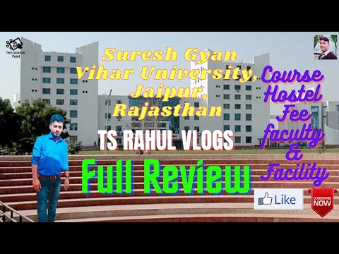Suresh Gyan Vihar university Full REVIEW। College। SGVU, JAIPUR  #TSRAHULvlogs|
