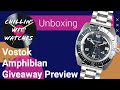 Vostok Amphibian Unboxing - 170893 & 170894