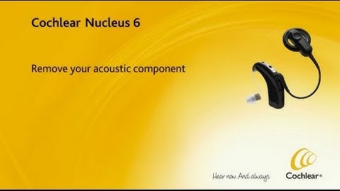 Remove your acoustic component - Nucleus 6