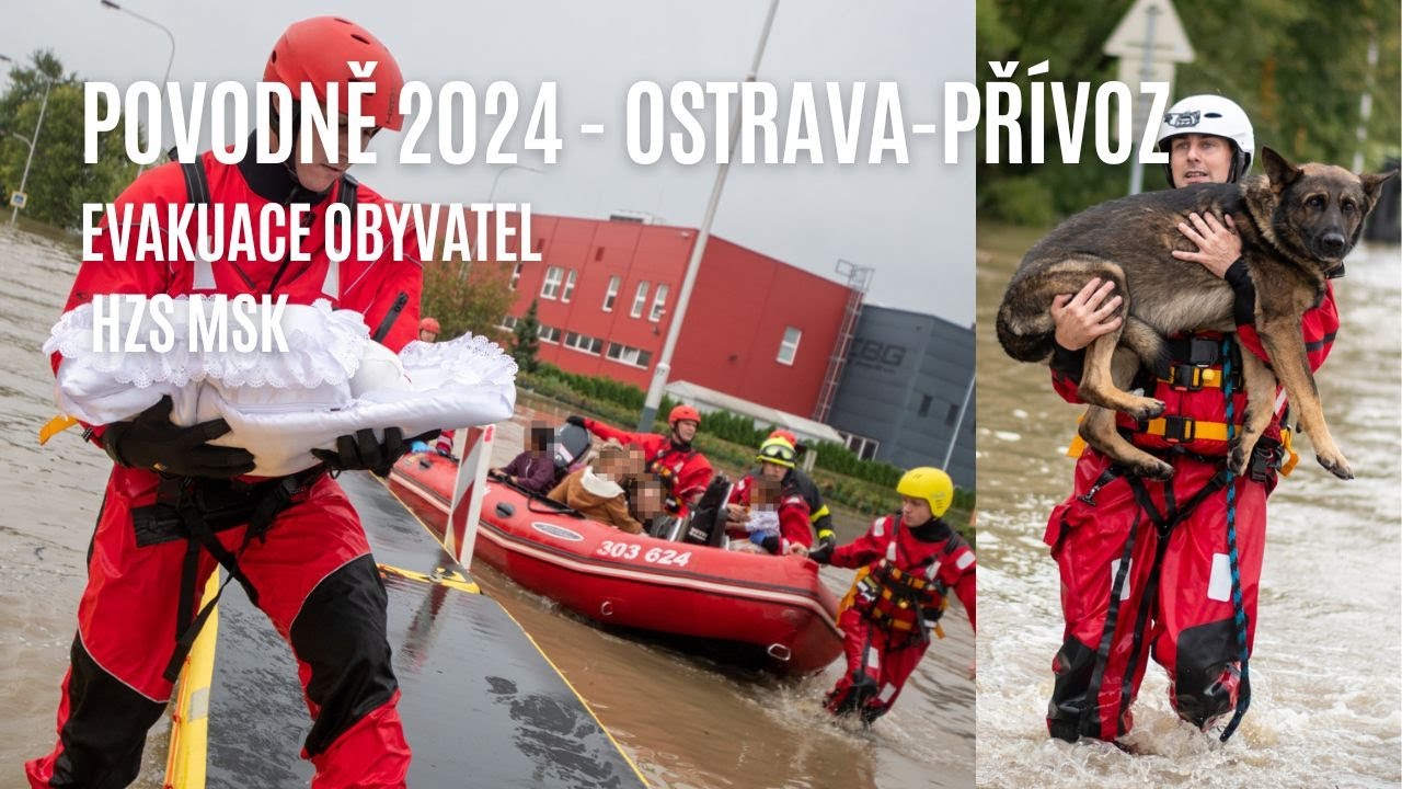 Povodně 2024 - evakuace stovek obyvatel - Ostrava-Přívoz, 16.9.2024
