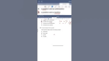 A levels Physics Past Paper Question (P1) Particle Physics