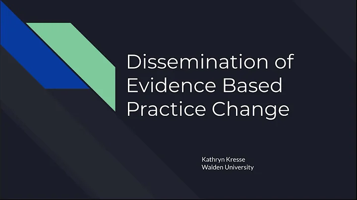 Dissemination of EBP change