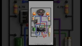 TDA2822M Amplifier Circuit Diagram & Wiring Complete Guide 🎧 | takno mastr#taknomastr #TDA2822M