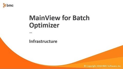MainView Batch Optimizer - Infrastructure