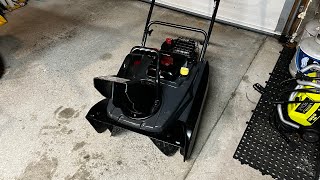 Final look and start of  (Briggs and Stratton 1022)￼ 22” Single stage snowblower￼
