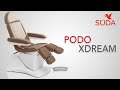 PODO XDREAM - профессиональное подологическое кресло с тремя моторами и педалью управления