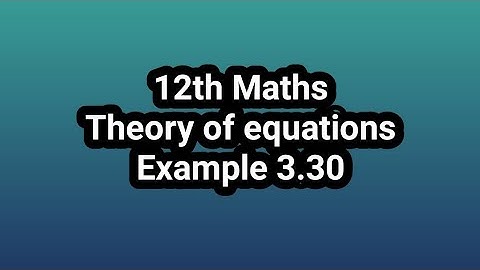 12th Maths example 3.30