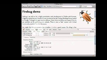 Using Firefox and Firebug to find HTML and CSS in 3.wmv