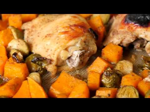 One-Pan Maple Dijon Chicken with Veggies