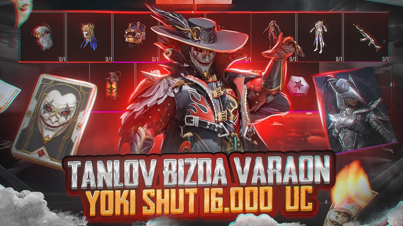 🤩 TANLOV BIZDA VARAON YOKI JOKER SHUT //🔥 16.400 – UC YENGI OPEN KEYS – PUBG MOBILE