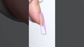 How to make a perfect long French nail on a crooked nail?😲#melodysusie #nails #nailart #nailtech