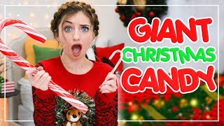 Top 5 Holiday GIANT CANDY vs NormalSized Candy!