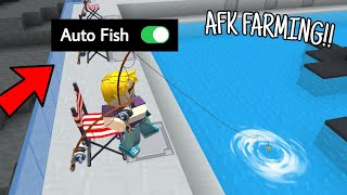 NEW AUTO FISHING Feature in BedWars!! 😍 Afk Farming!! (Blockman GO)