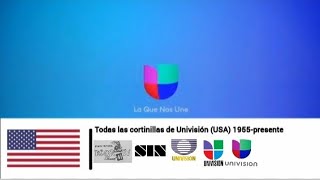 Todas las cortinillas de Univisión (USA) 1955-presente