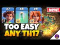 NEW META TH17 Root Rider Valkyrie Attack is INSANE | Best TH17 Attack Strategy in Clash of Clans 🔥