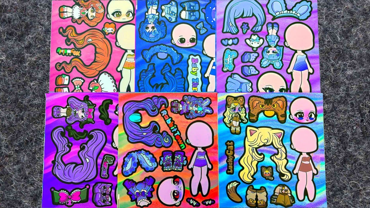 ASMR Sanrio x Labubu Sticker Unboxing & Relaxing Sounds 