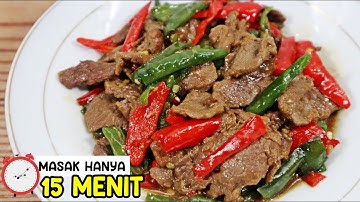 RESEP TUMIS DAGING SAPI SIMPEL, ASLI ENAK BANGET! #tumisdaging