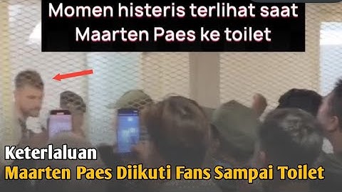 Fans Timnas Indonesia semakin Mengerikan, Momen Saat Maarten Paes Diikuti Fans Sampai ke Toilet