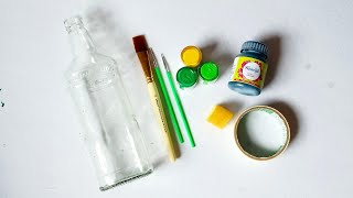 Very Easy & Simple DIY Bottle Art For Beginners| Bottle Art| Bottle Craft| Easy Bottle Painting|