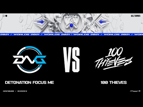 DFM vs. 100 | Worlds Group Stage Day 2 | DetonatioN FocusMe vs. 100 Thieves (2021)