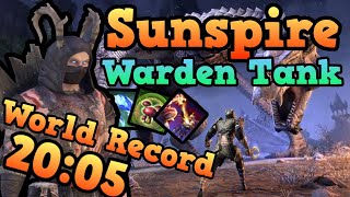 Eso - Sunspire Former World Record | 257,721 Score 20:05 | Warden Tank [Deadlands]