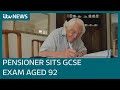 &#39;People did tell me I was a bit daft&#39;: Grandfather sits maths GCSE exam at age of 92 | ITV News