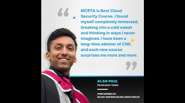 Become A Cloud Security Expert With Our Best Selling Course, Multi-Cloud Red Team Analyst (MCRTA).☁️