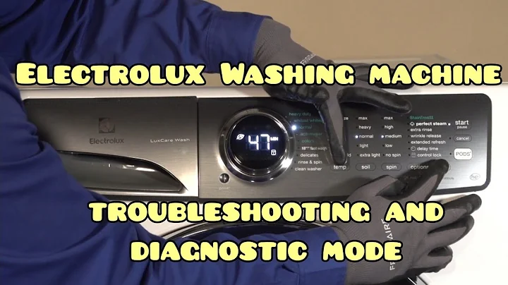 Aktivera testläge på Electrolux tvättmaskin för reparation