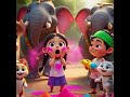“A Colorful Holi in the Jungle Village”