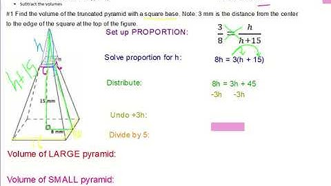 8 4 pr 1 Volume of a Truncated Pyramid Frustum