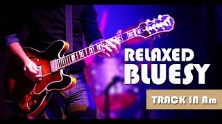 Relaxed Bluesy Groove Guitar Backing Track Jam in A minor chords