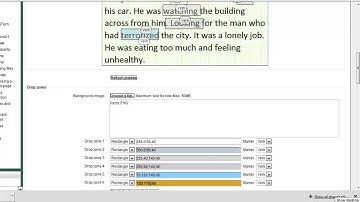 Moodle: Drag and drop markers question using an image of text