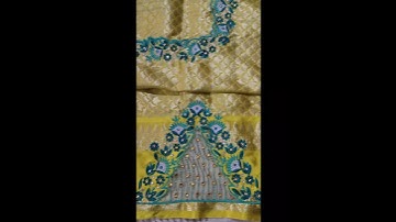 computer embroidery on net cloth