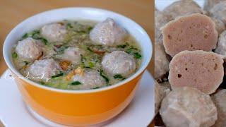 1/2 Kg Daging Sapi | RESEP BAKSO + KUAH | Textur Bakso Garing \u0026 Kenyal