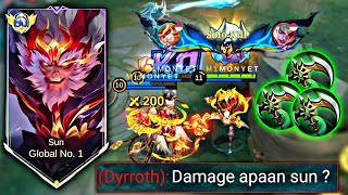 KESALAHAN MUSUH SUN KU DI BIARIN FARMING 😱 BUILD SUN TERSAKIT 2026 | MOBILE LEGENDS