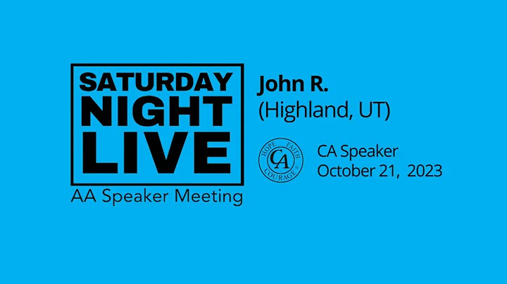 John R, CA Speaker, 10-21-23, Provo, UT